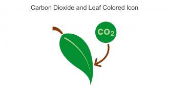 Carbon Dioxide And Leaf Colored Icon In Powerpoint Pptx Png And Editable Eps Format