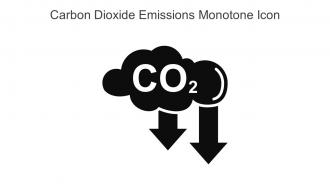 Carbon Dioxide Emissions Monotone Icon In Powerpoint Pptx Png And Editable Eps Format