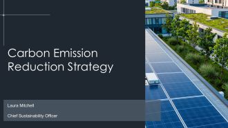 Carbon Emission Reduction Strategy PPT Demonstration VA