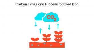 Carbon Emissions Process Colored Icon In Powerpoint Pptx Png And Editable Eps Format