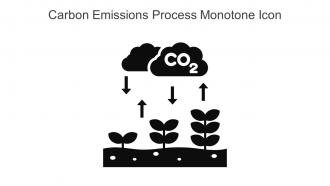 Carbon Emissions Process Monotone Icon In Powerpoint Pptx Png And Editable Eps Format