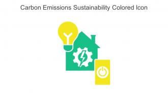 Carbon Emissions Sustainability Colored Icon In Powerpoint Pptx Png And Editable Eps Format