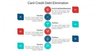 Card credit debt elimination ppt powerpoint presentation file brochure cpb