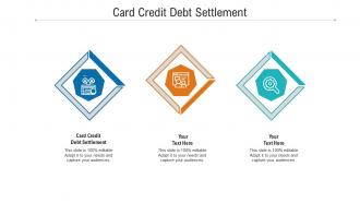 Card credit debt settlement ppt powerpoint presentation professional design ideas cpb