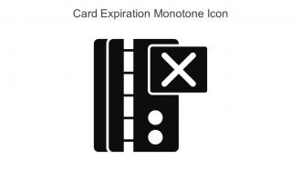 Card Expiration Monotone Icon In Powerpoint Pptx Png And Editable Eps Format