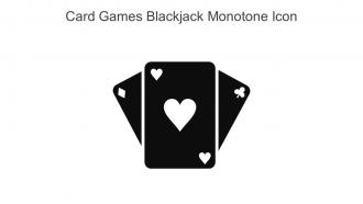 Card Games Blackjack Monotone Icon In Powerpoint Pptx Png And Editable Eps Format