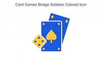Card Games Bridge Solitaire Colored Icon In Powerpoint Pptx Png And Editable Eps Format