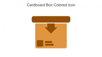 Cardboard Box Colored Icon In Powerpoint Pptx Png And Editable Eps Format