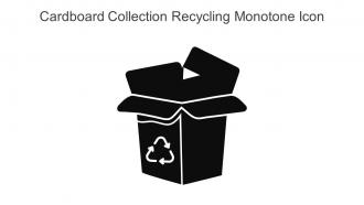 Cardboard Collection Recycling Monotone Icon In Powerpoint Pptx Png And Editable Eps Format