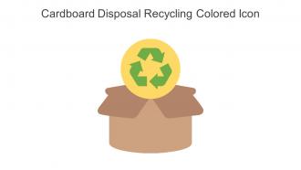 Cardboard Disposal Recycling Colored Icon In Powerpoint Pptx Png And Editable Eps Format