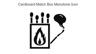 Cardboard Match Box Monotone Icon In Powerpoint Pptx Png And Editable Eps Format