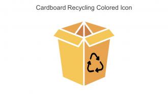 Cardboard Recycling Colored Icon In Powerpoint Pptx Png And Editable Eps Format