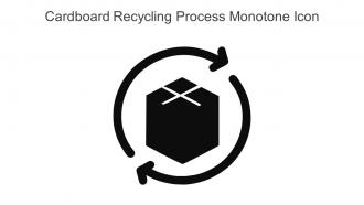 Cardboard Recycling Process Monotone Icon In Powerpoint Pptx Png And Editable Eps Format