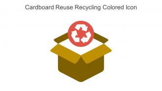 Cardboard Reuse Recycling Colored Icon In Powerpoint Pptx Png And Editable Eps Format