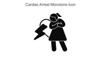 Cardiac Arrest Monotone Icon In Powerpoint Pptx Png And Editable Eps Format