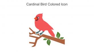 Cardinal Bird Colored Icon In Powerpoint Pptx Png And Editable Eps Format