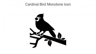 Cardinal Bird Monotone Icon In Powerpoint Pptx Png And Editable Eps Format