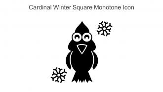 Cardinal Winter Square Monotone Icon In Powerpoint Pptx Png And Editable Eps Format