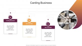 Carding Business In Powerpoint And Google Slides Cpb