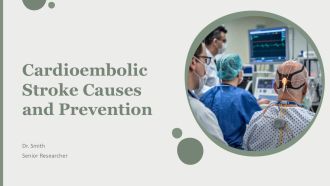 Cardioembolic Stroke Causes And Prevention PPT Mockup AT