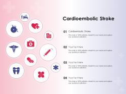 Cardioembolic stroke ppt powerpoint presentation example file