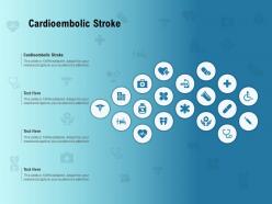 Cardioembolic stroke ppt powerpoint presentation infographic template design