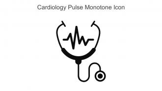 Cardiology Pulse Monotone Icon In Powerpoint Pptx Png And Editable Eps Format