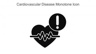 Cardiovascular Disease Monotone Icon In Powerpoint Pptx Png And Editable Eps Format