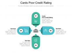 Cards poor credit rating ppt powerpoint presentation pictures slide cpb