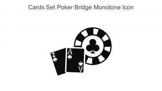 Cards Set Poker Bridge Monotone Icon In Powerpoint Pptx Png And Editable Eps Format