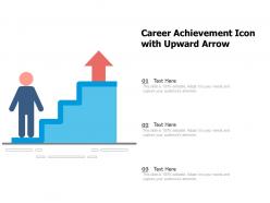 Career achievement icon with upward arrow