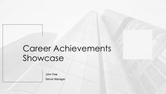 Career Achievements Showcase PPT Designs AT