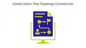Career Action Plan Roadmap Colored Icon In Powerpoint Pptx Png And Editable Eps Format