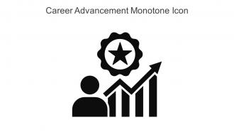 Career Advancement Monotone Icon In Powerpoint Pptx Png And Editable Eps Format