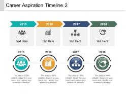 Career aspiration timeline 2 powerpoint presentation examples