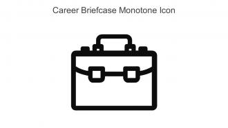 Career Briefcase Monotone Icon In Powerpoint Pptx Png And Editable Eps Format
