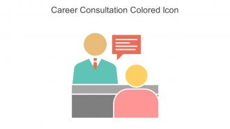 Career Consultation Colored Icon In Powerpoint Pptx Png And Editable Eps Format