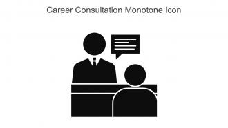 Career Consultation Monotone Icon In Powerpoint Pptx Png And Editable Eps Format