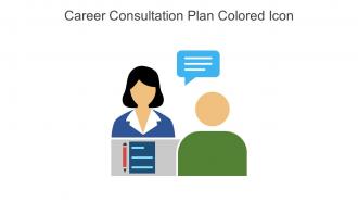 Career Consultation Plan Colored Icon In Powerpoint Pptx Png And Editable Eps Format