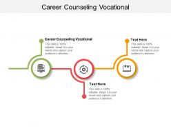 Career counseling vocational ppt powerpoint presentation icon background image cpb