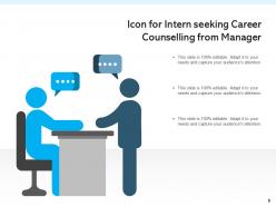 Career Counselling Icon Employee Individual Professional Representing