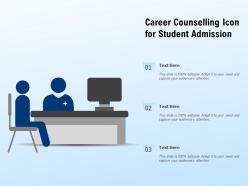 Career counselling icon for student admission