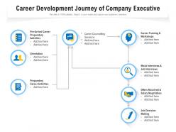 Career development journey of company executive