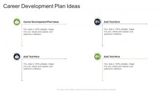 Career Development Plan Ideas In Powerpoint And Google Slides Cpb