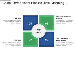 Career development process direct marketing opportunities business plan cpb