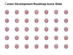 Career development roadmap icons slide location technology e245 ppt powerpoint presentation