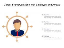 Career Framework Icon With Employee And Arrows