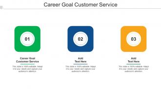 Career Goal Customer Service Ppt Powerpoint Presentation Information Cpb