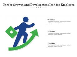 Career growth and development icon for employee
