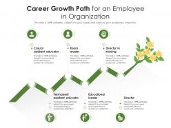 Career growth path for an employee in organization